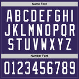 Custom Purple White Hockey Jersey
