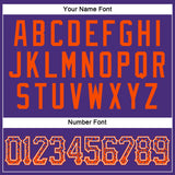 Custom Purple Orange-White Authentic Drift Fashion Baseball Jersey