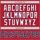Custom Stitched Red Navy-White Sports Pullover Sweatshirt Hoodie