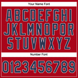 Custom Red Navy-White Performance T-Shirt-Discount