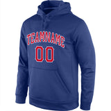 Custom Stitched Royal Red-White Sports Pullover Sweatshirt Hoodie-Discount