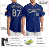 Custom Royal Gray-Black Authentic Baseball Jersey