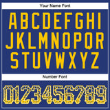 Custom Royal Gold-White Authentic Drift Fashion Baseball Jersey