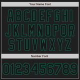 Custom White-Black Kelly Green Authentic Split Fashion Baseball Jersey