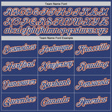 Custom Stitched White Royal-Orange Split Fashion Sports Pullover Sweatshirt Hoodie