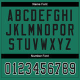 Custom Kelly Green Black-White Mesh Split Fashion Football Jersey