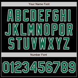 Custom Black Kelly Green-Pink Authentic Split Fashion Baseball Jersey