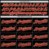 Custom Black Red-Olive Authentic Split Fashion Baseball Jersey