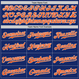 Custom Royal Orange-Gold Authentic Split Fashion Baseball Jersey