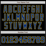 Custom Black Royal-Gold Authentic Two Tone Baseball Jersey