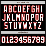 Custom Black White-Red Authentic Two Tone Baseball Jersey