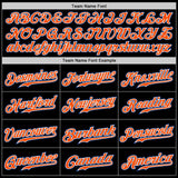 Custom Black Orange-Royal Authentic Two Tone Baseball Jersey