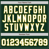 Custom Green White-Gold Authentic Two Tone Baseball Jersey