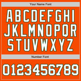 Custom Orange White-Green Authentic Two Tone Baseball Jersey