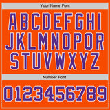 Custom Orange Purple-White Authentic Two Tone Baseball Jersey