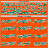 Custom Orange Kelly Green-White Authentic Two Tone Baseball Jersey