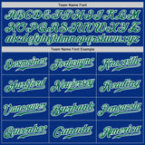 Custom Royal Kelly Green-White Authentic Two Tone Baseball Jersey