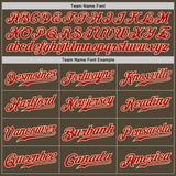 Custom Olive Red-Cream Authentic Two Tone Salute To Service Baseball Jersey