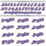 Custom White Royal-Red Authentic Baseball Jersey