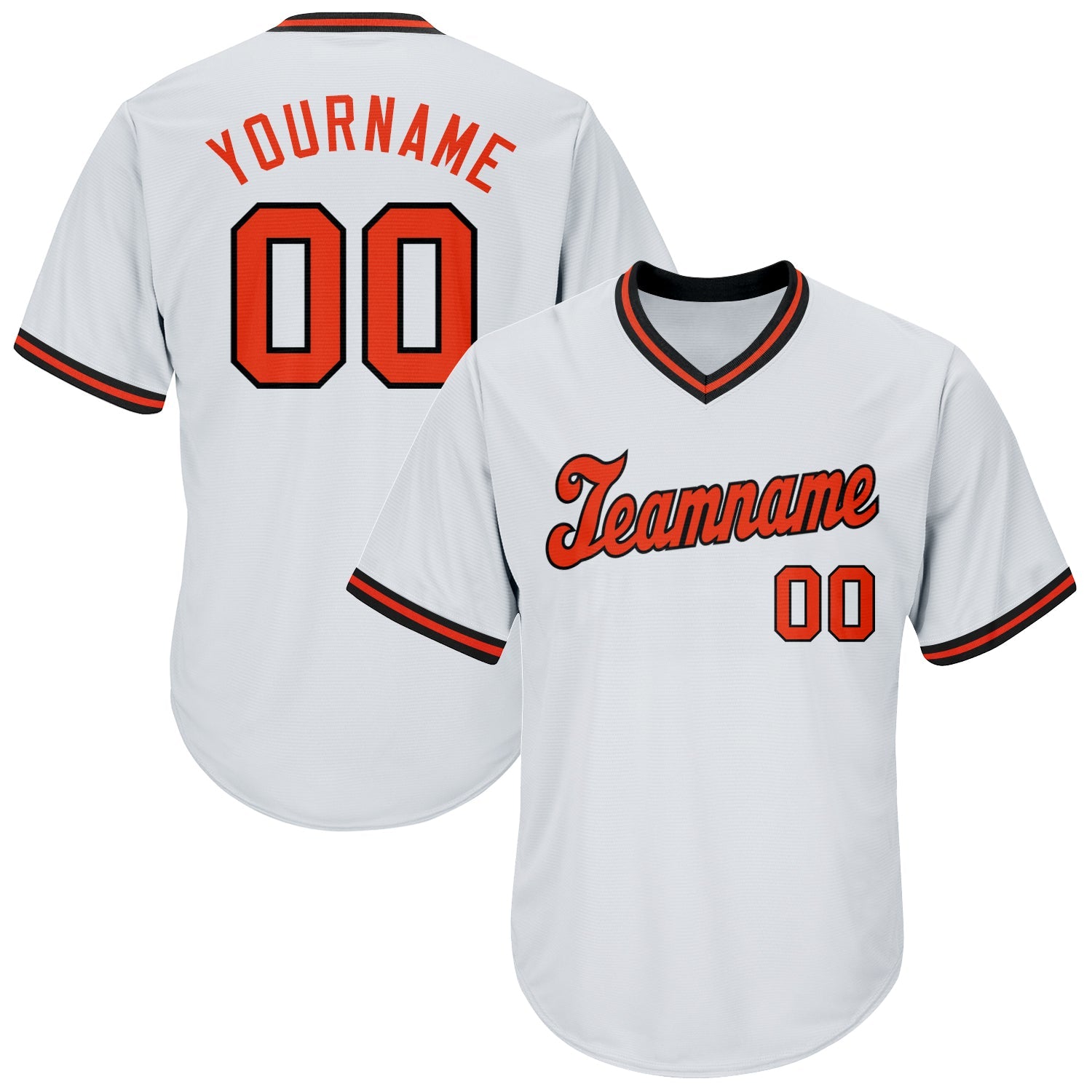orange and black baseball shirt