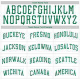 Custom White Kelly Green Authentic Throwback Rib-Knit Baseball Jersey Shirt