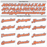 Custom Stitched White Orange-Royal Sports Pullover Sweatshirt Hoodie