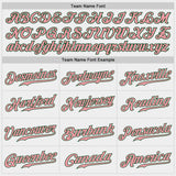 Custom White Pink-Green Authentic Baseball Jersey