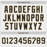 Custom White Black-Old Gold Authentic Baseball Jersey