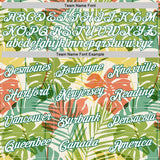 Custom White White-Kelly Green 3D Pattern Design Palm Trees Authentic Basketball Jersey