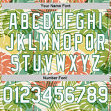 Custom White White-Kelly Green 3D Pattern Design Palm Trees Authentic Basketball Jersey
